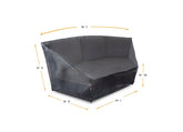 MERCURY COVER CIRCULAR WICKER SOFA COVER