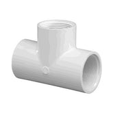 Lasco 1.5" Female Pipe Thread Tee, White PV405015