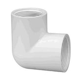 Lasco 1.5" 90 Degree Female Elbow, White PV408015