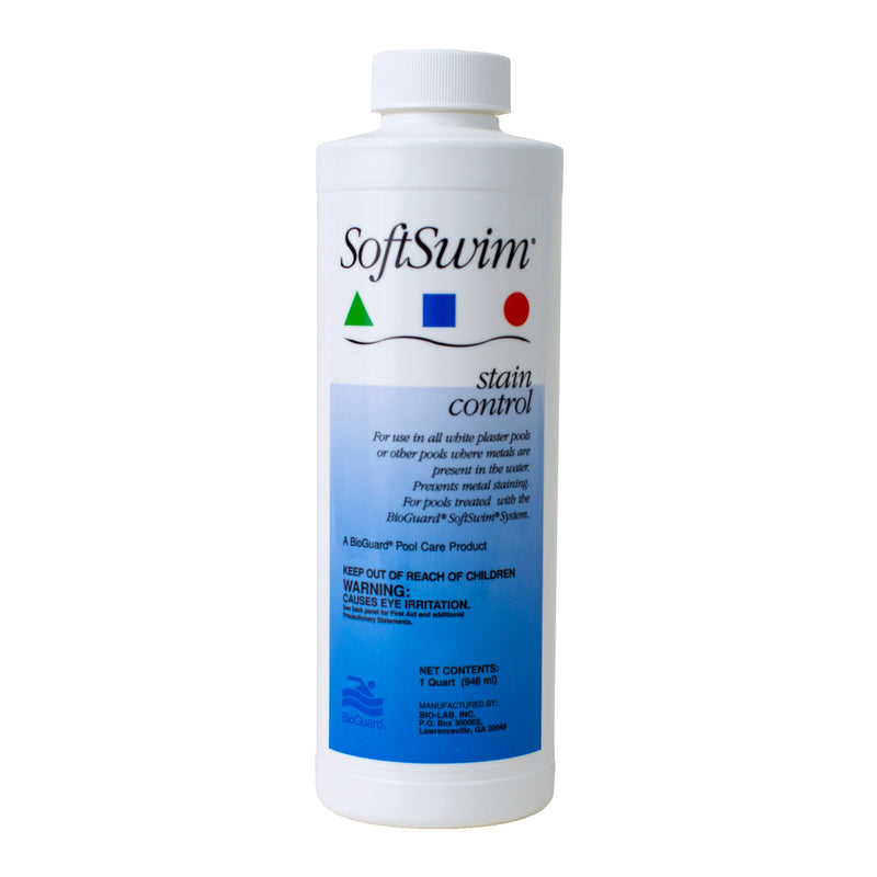 BioGuard SoftSwim Stain Control — 1 Quart product package