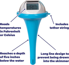 GAME Solar Digital Pool & Spa Thermometer 14000-6Q-01