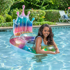 Poolmaster Rainbow Glitter Tiara Pool Tube 87172 product image