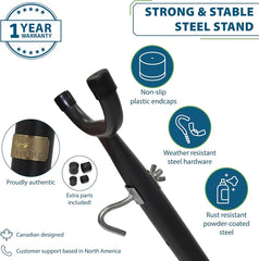 10' UNIVERALS HAMMOCK STAND-CHARCOLE