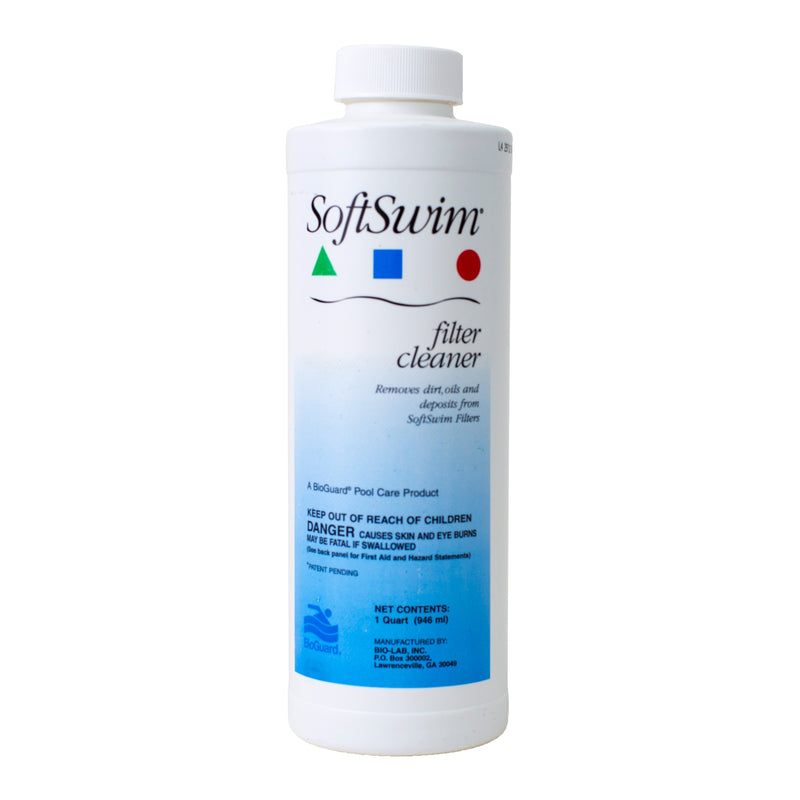 BioGuard SoftSwim Filter Cleaner — 1 Quart product package